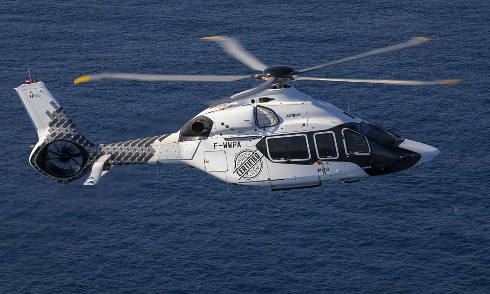 Airbus H160 twin engine helicopter certified by EASA 2020