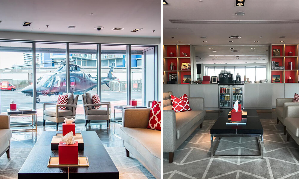 Edmiston London Heliport Lounge
