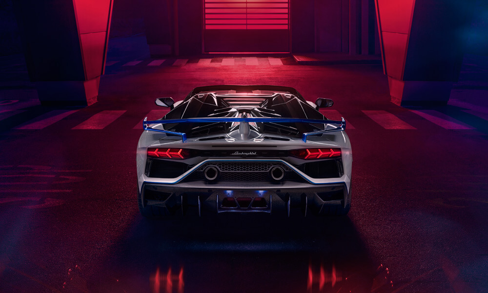 Lamborghini Aventador SVJ Xago Rear View