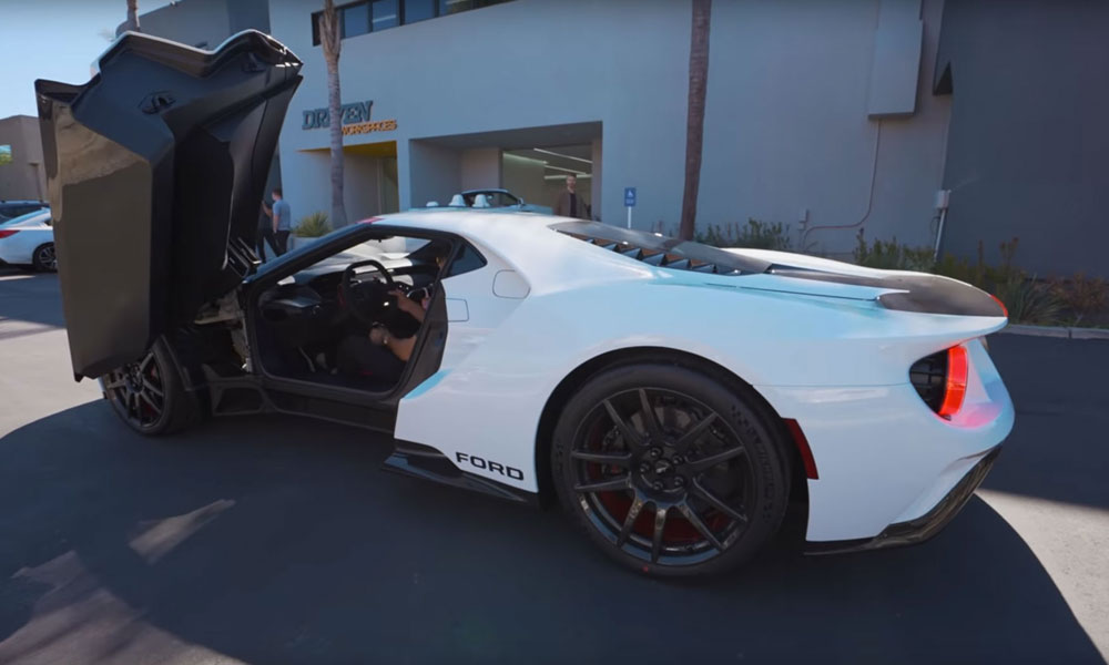 Manny Khoshbin Ford GT Heritage Edition Delivery Parked