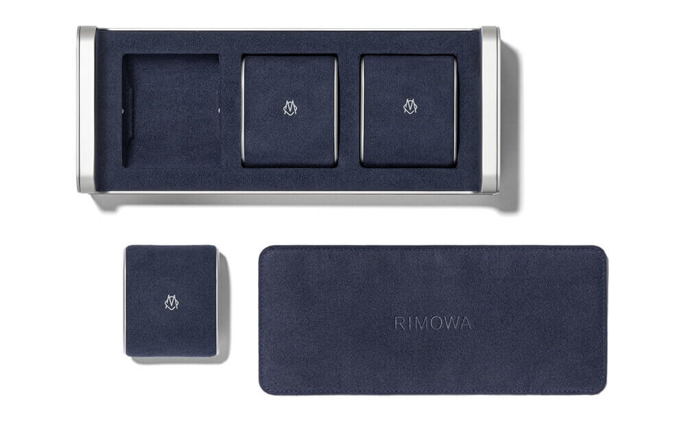 Microfiber lined interior to ensure the watch face and bands are not scratched. Credit: RIMOWA