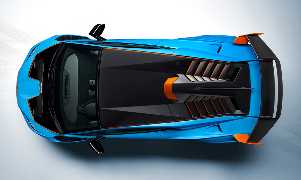 Lamborghini Huracan STO Aerial View