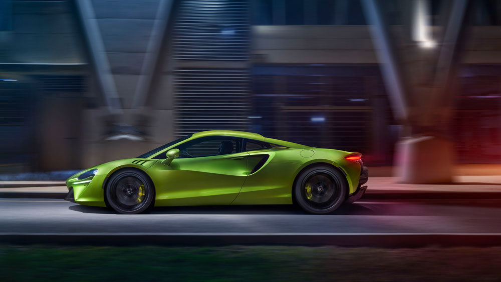 McLaren Artura Electric Supercar Side View