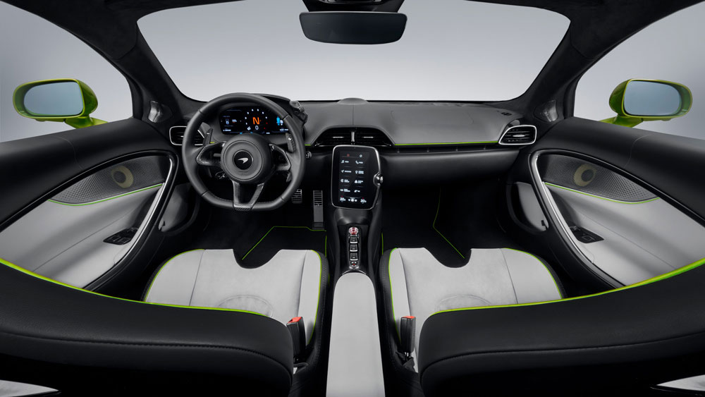 An entirely new interior design for the McLaren Artura. Credit: McLaren