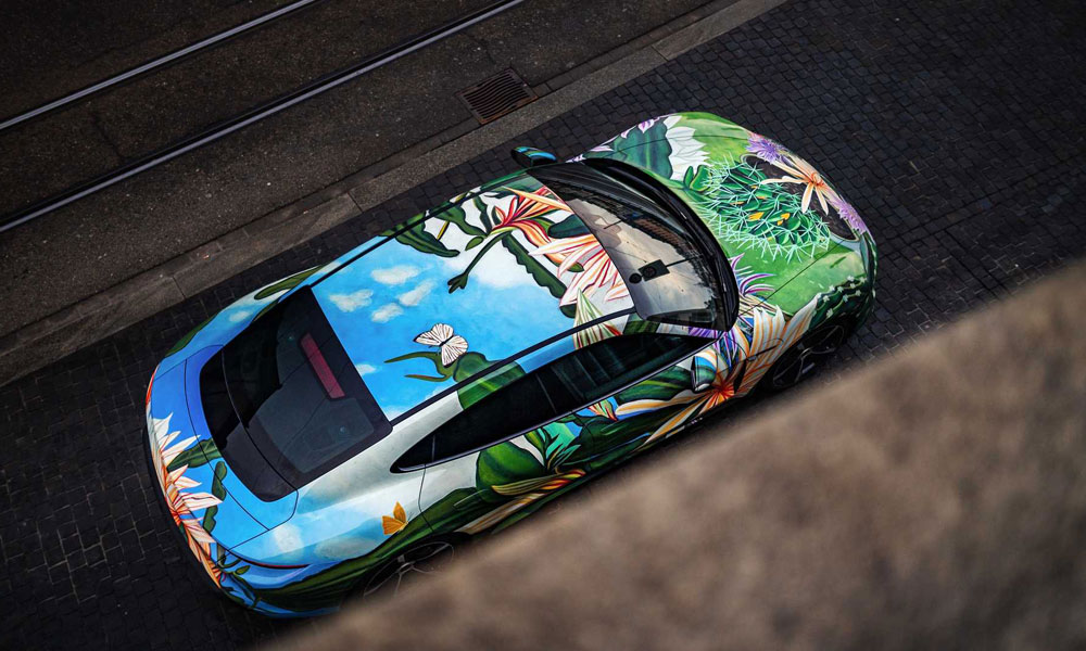 Porsche Taycan 4S Artcar roof